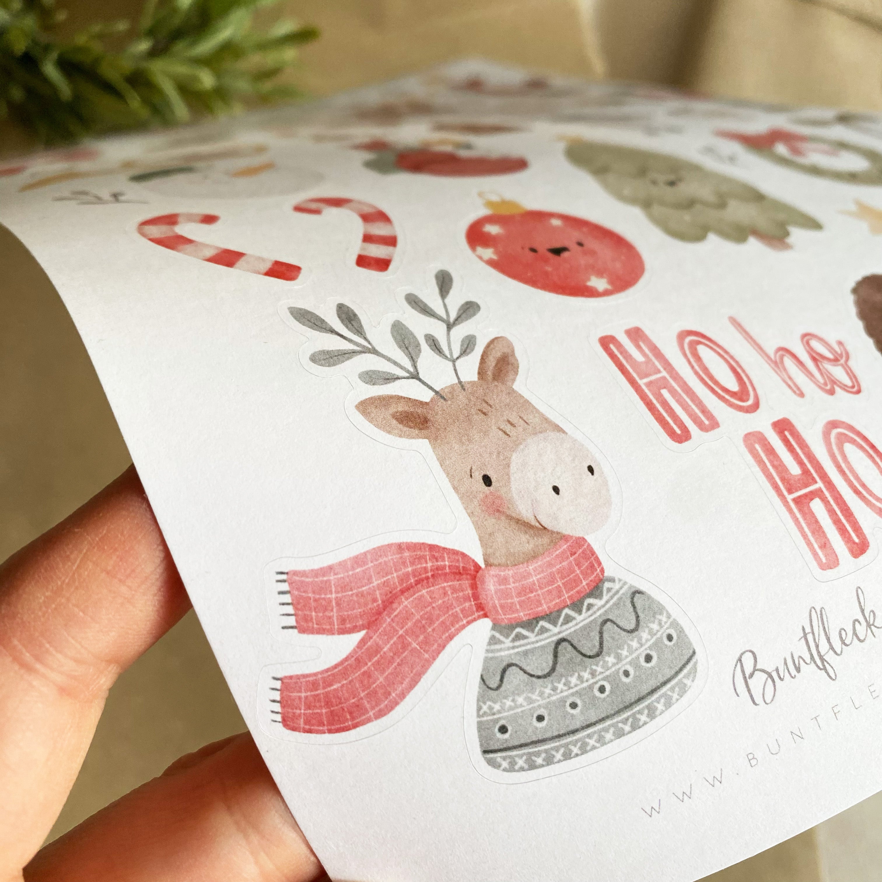 Adventskalender DIY / Christmas / Weihnachten / Advent / Aufkleber - Süße Weihnachtssticker