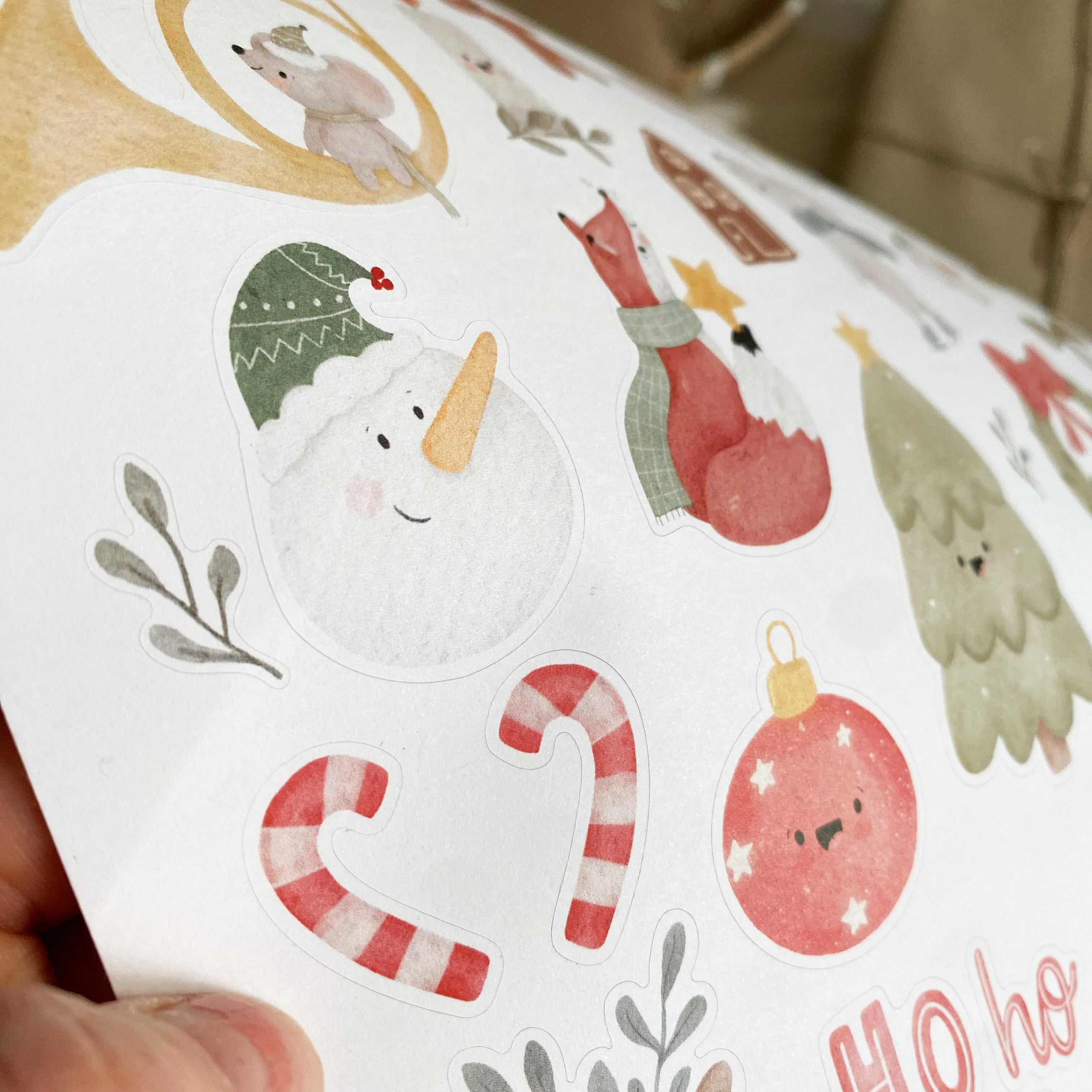 Adventskalender DIY / Christmas / Weihnachten / Advent / Aufkleber - Süße Weihnachtssticker