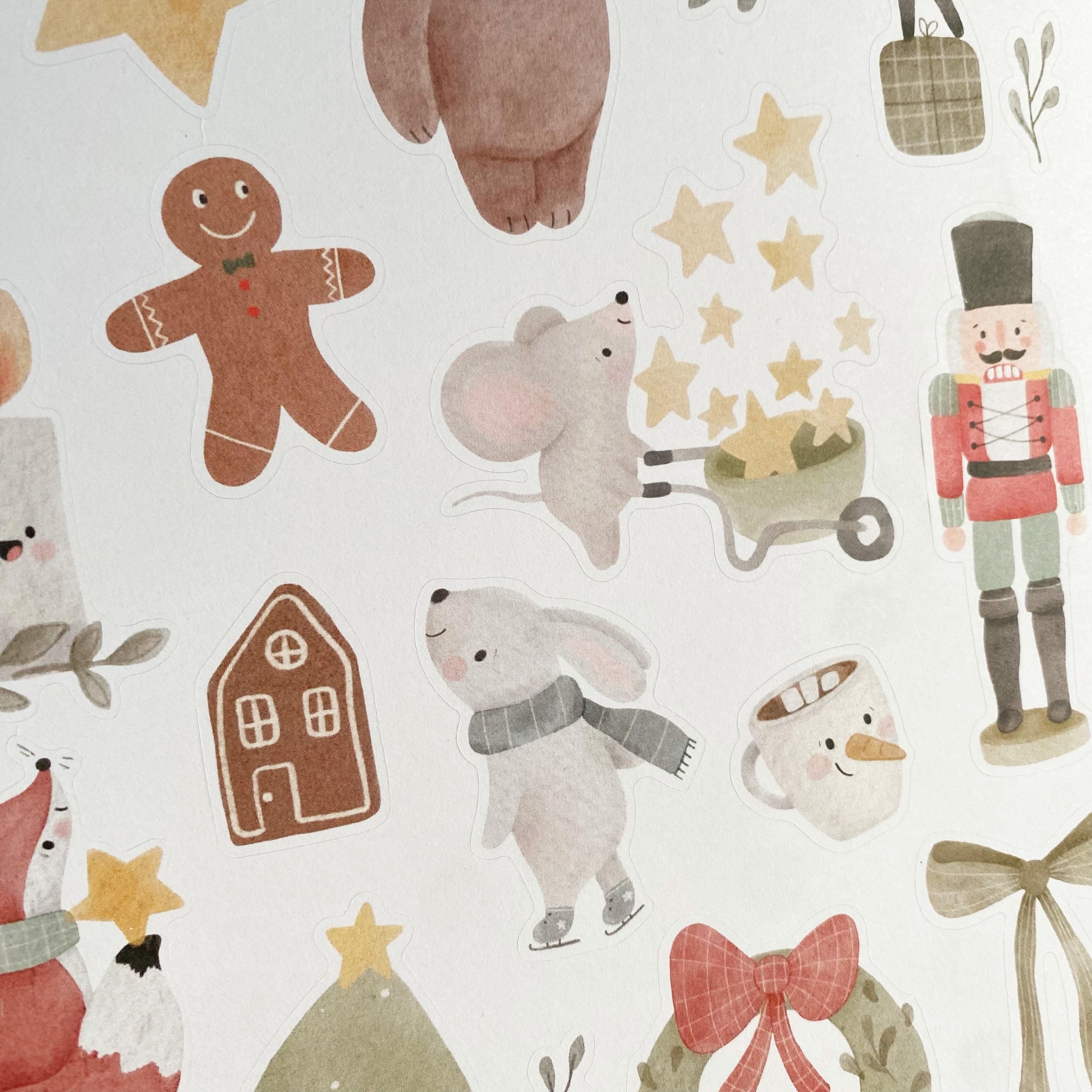 Adventskalender DIY / Christmas / Weihnachten / Advent / Aufkleber - Süße Weihnachtssticker