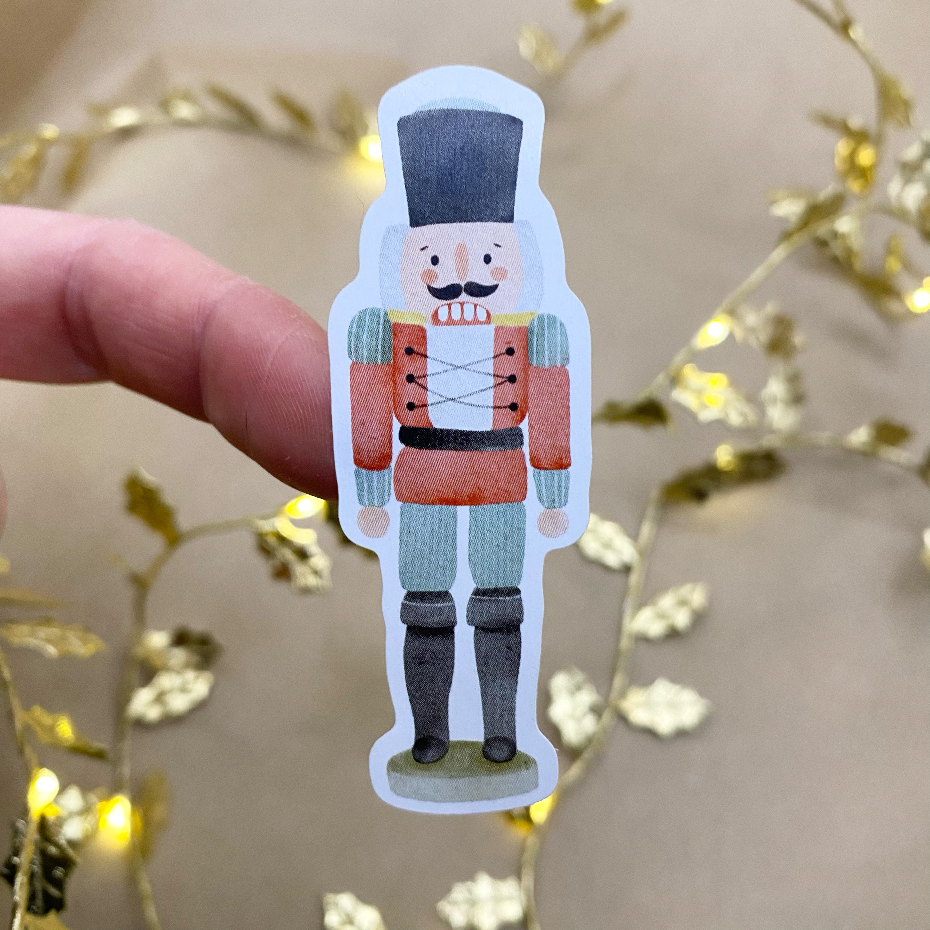 Sticker/Label Hedgehog with Daisies