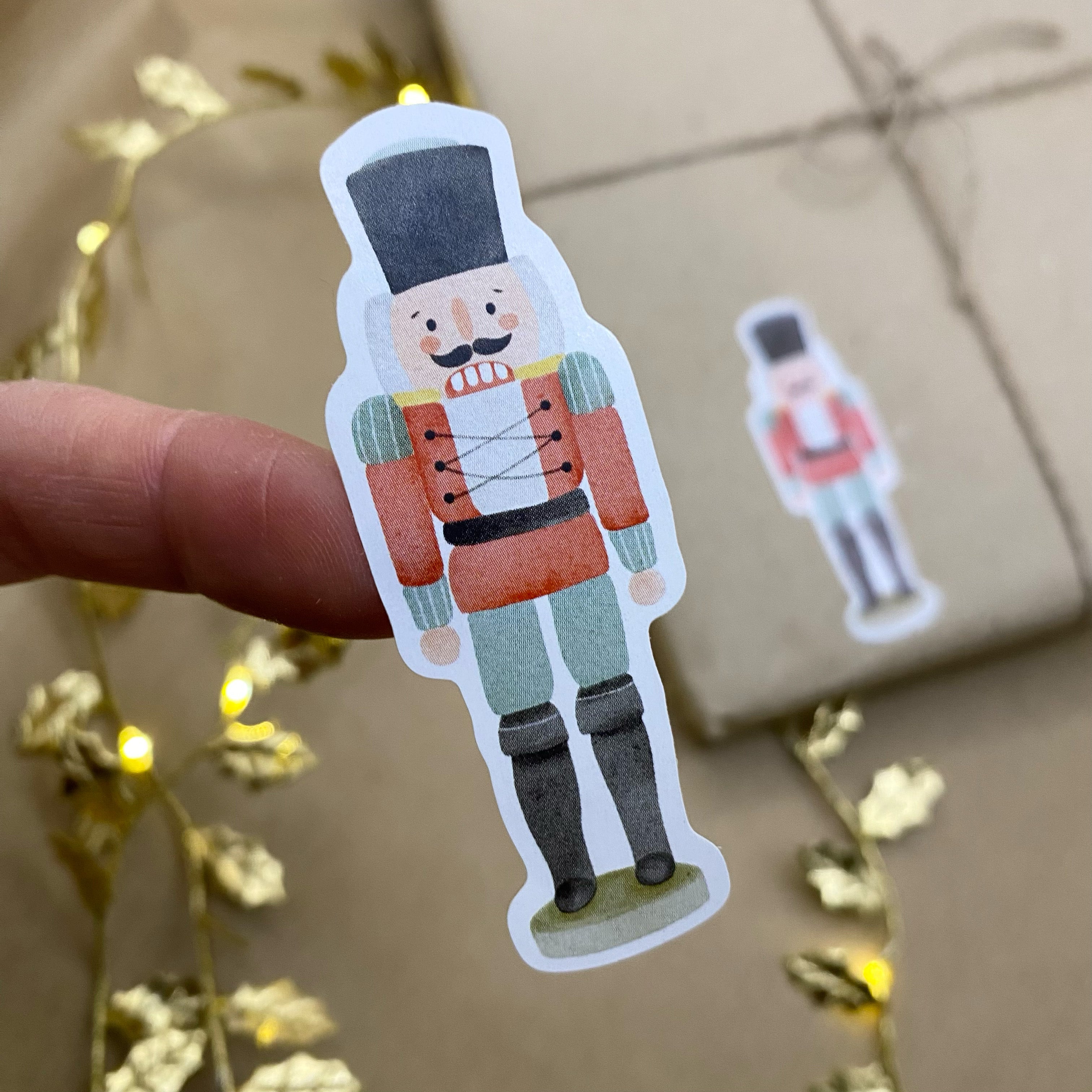 Etiketten/Aufkleber - Nussknacker