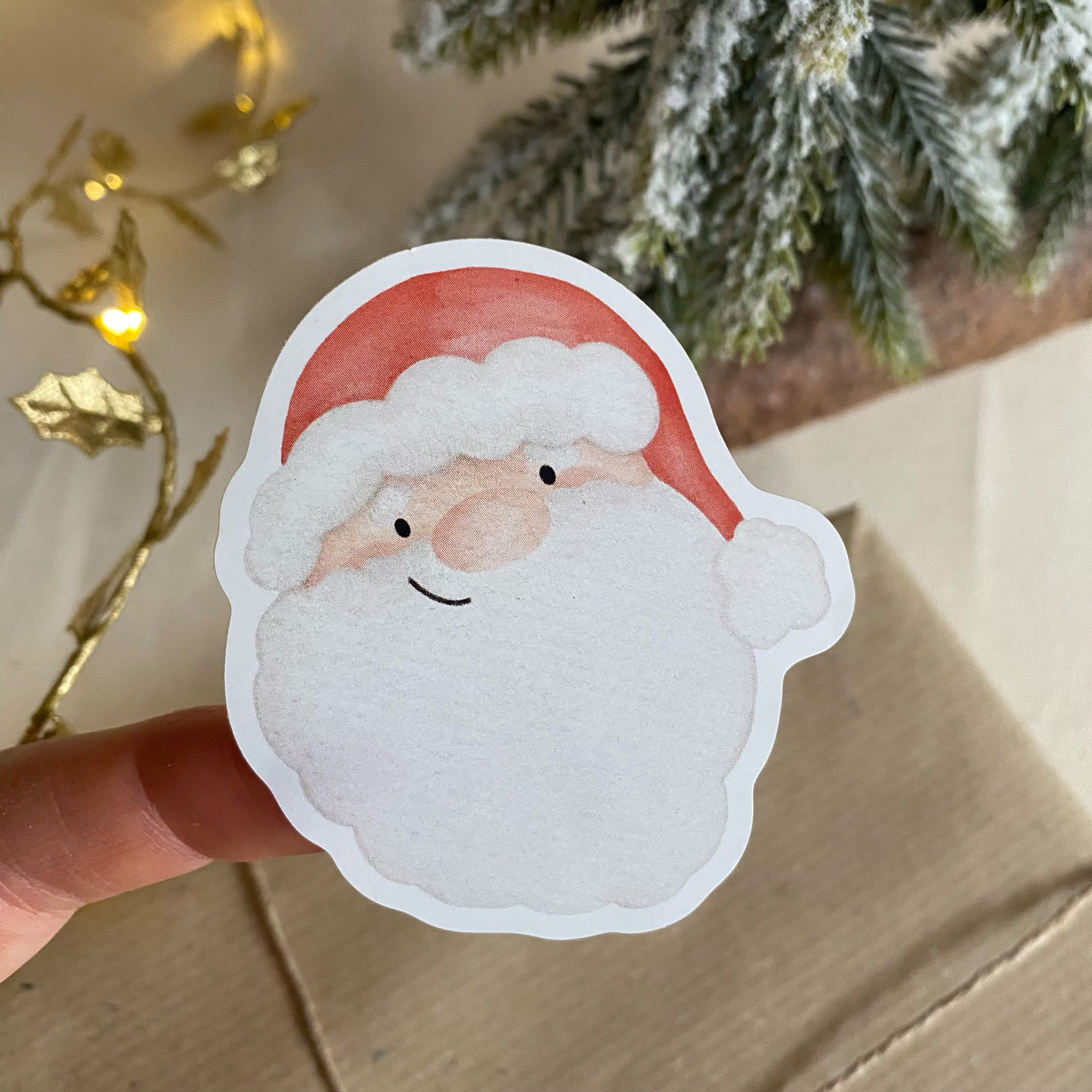 Aufkleber/Etiketten-Etiketten/Aufkleber - süßer Santa