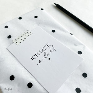 Karte/Postkarte Mini DIN A7 - Ich denk an dich