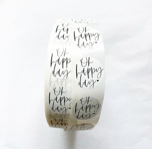 Etiketten/Aufkleber - Oh happy day