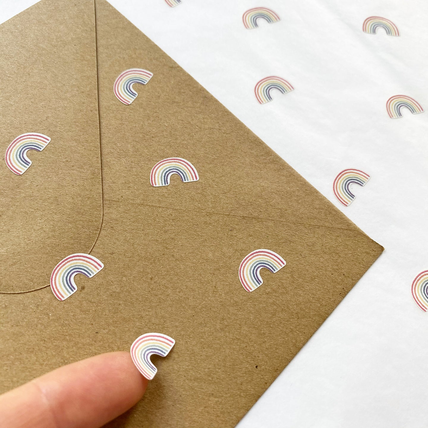 Etiketten/Aufkleber - Rainbow bunt