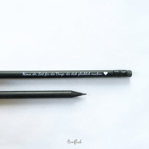 Bleistift mit motivierenden Spruch