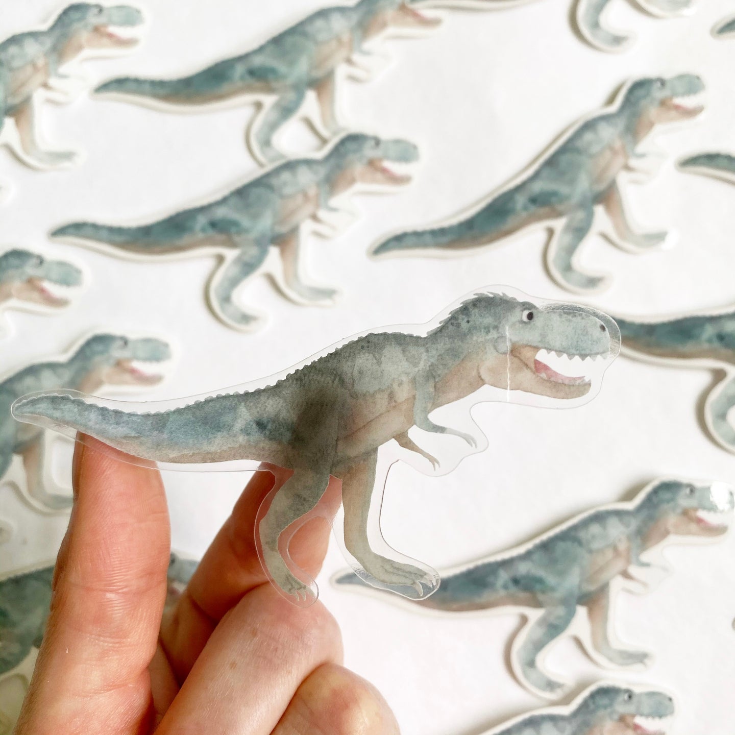 Aufkleber Vinyl mit transparentem Rand - Tyrannosaurus