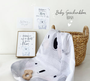 Baby Geschenkbox / Newborn Set / Mulltuch - Koala