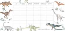 Laden Sie das Bild in den Galerie-Viewer, MINI - STUNDENPLAN FÜR DIE FEDERMAPPE mit Dinos