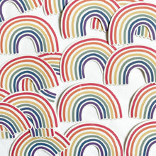 Laden Sie das Bild in den Galerie-Viewer, Aufkleber Vinyl mit transparentem Rand - Regenbogen bunt