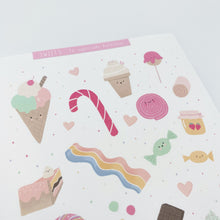 Laden Sie das Bild in den Galerie-Viewer, Stickersheet/Stickerbogen/Vinyl - Süße Süßigkeiten