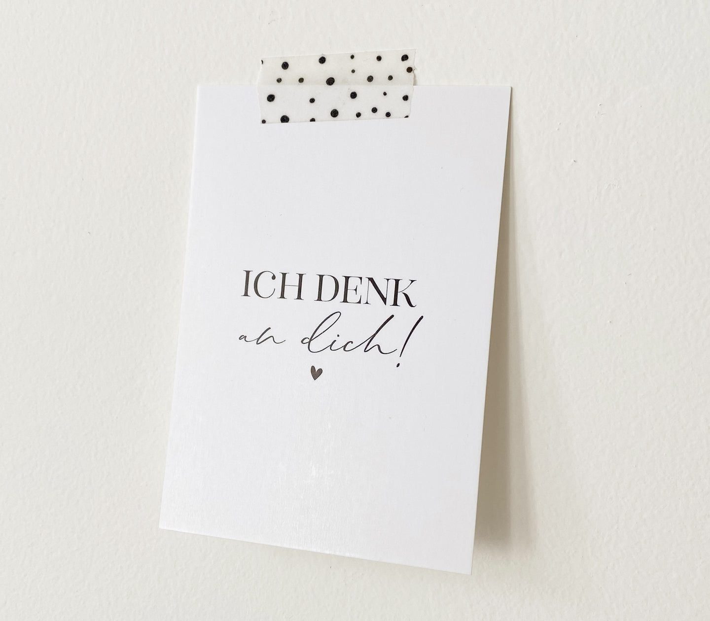 Karte/Postkarte Mini DIN A7 - Ich denk an dich