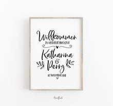 Laden Sie das Bild in den Galerie-Viewer, Hochzeitstafel / Willkommensschild - Flowers