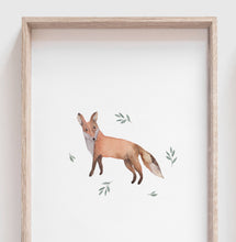 Laden Sie das Bild in den Galerie-Viewer, Kunstdruck/Poster - Set aus Waldtieren
