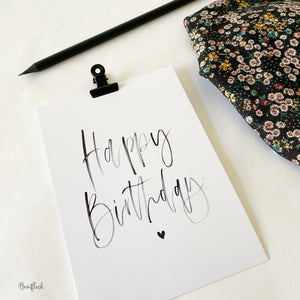 Postkarte/Karte - Happy Birthday