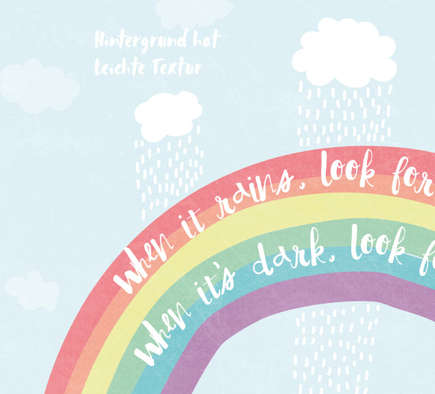 Kinderbild / Poster - Regenbogen