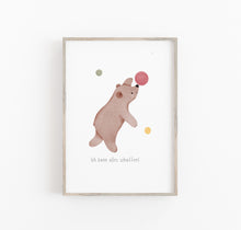 Laden Sie das Bild in den Galerie-Viewer, Print/Kunstdruck / Affirmation - Bär Zirkus