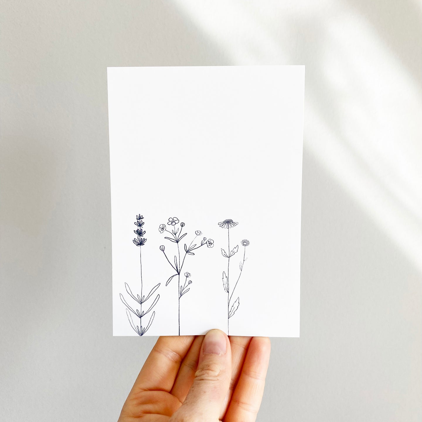 Karte/Postkarte/Grußkarte - zarte Blumen