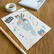 Laden Sie das Bild in den Galerie-Viewer, Karte/Postkarte/Grußkarte - lachende Schultüte