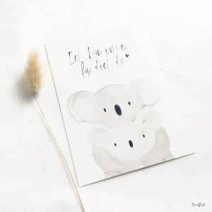 Karte/Postkarte - Ich bin immer für dich da