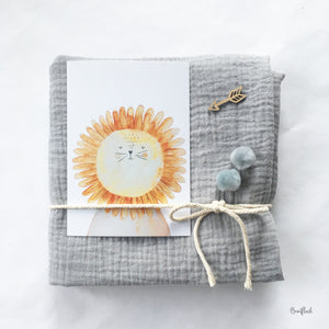 Karte/Postkarte - Löwe Löwenzahn