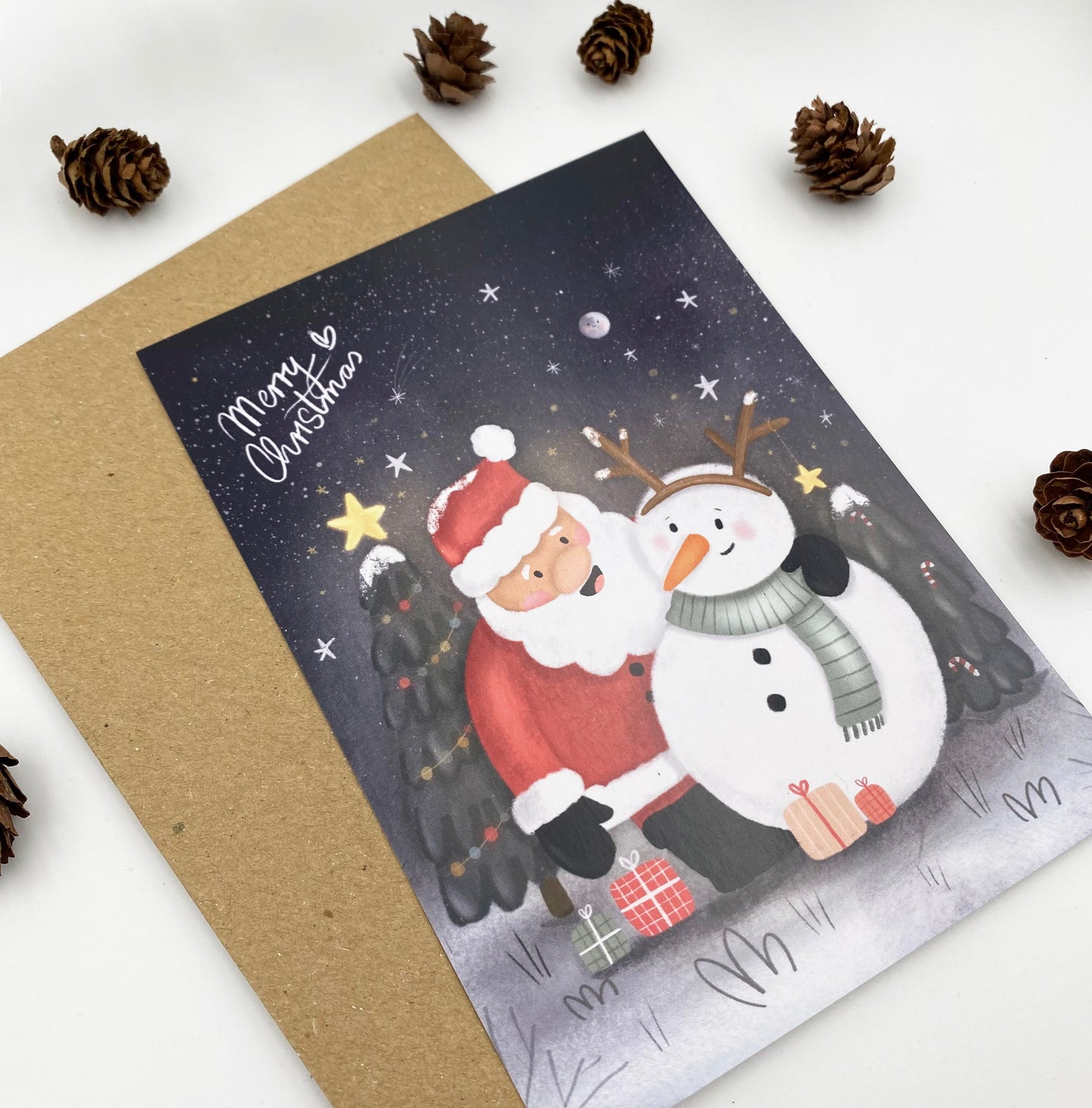Karte/Postkarte/Grußkarte / - Weihnachtsmann