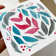 Laden Sie das Bild in den Galerie-Viewer, Karte/Postkarte quadratisch - colorful leaves