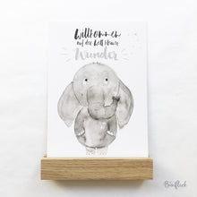 Laden Sie das Bild in den Galerie-Viewer, Karte - Willkommen auf der Welt/Kleiner Elefant Rudi