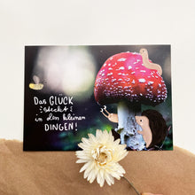 Laden Sie das Bild in den Galerie-Viewer, Karte/Postkarte/Grußkarte - Das kleine Glück