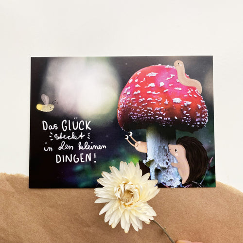 Karte/Postkarte/Grußkarte - Das kleine Glück