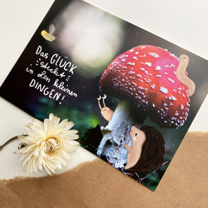 Karte/Postkarte/Grußkarte - Das kleine Glück