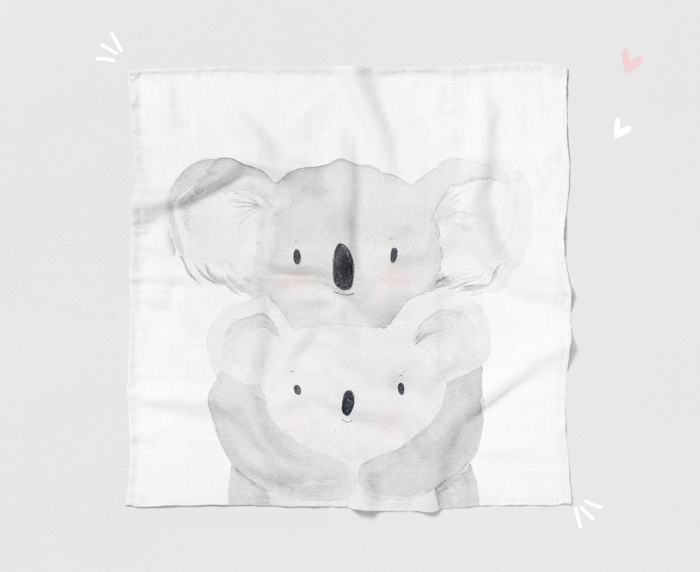 Baby Geschenkbox / Newborn Set / Mulltuch - Koala