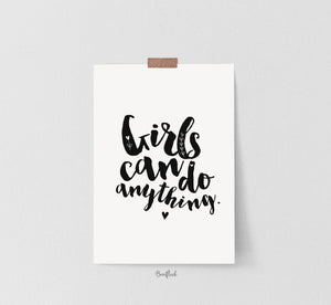 Kunstdruck/Poster-Girls can do anything