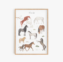 Laden Sie das Bild in den Galerie-Viewer, Poster/Kunstdruck - Pferde