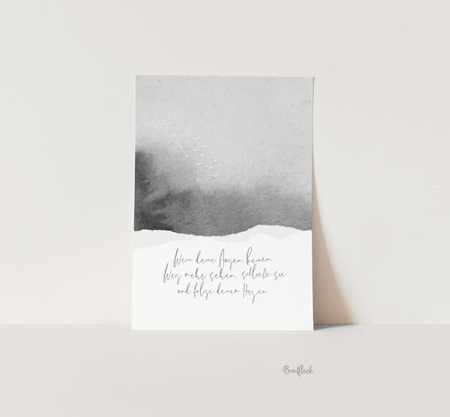 Kunstdruck - Folge deinem Herzen