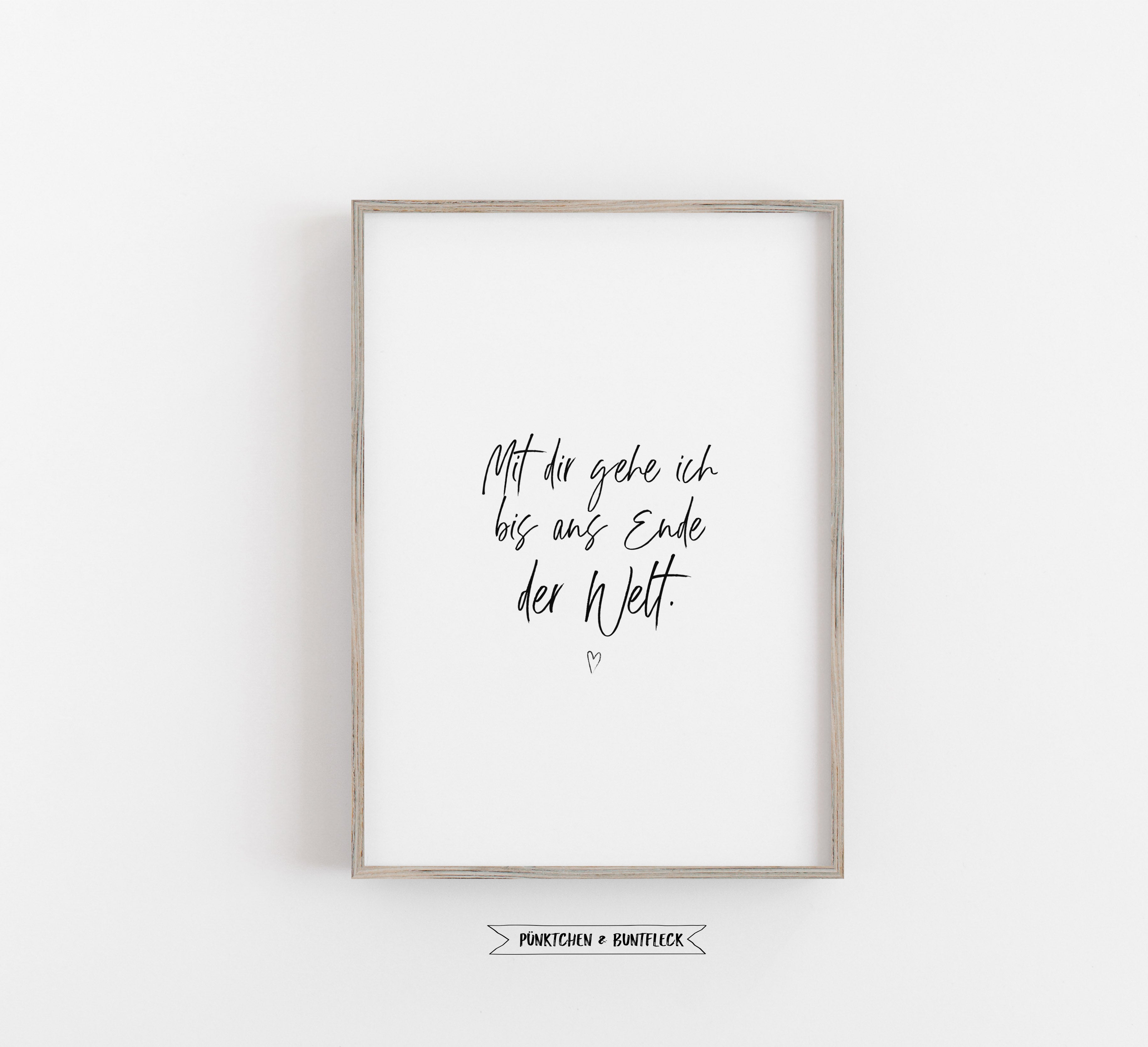 Kunstdruck/Poster - Bis ans Ende der Welt