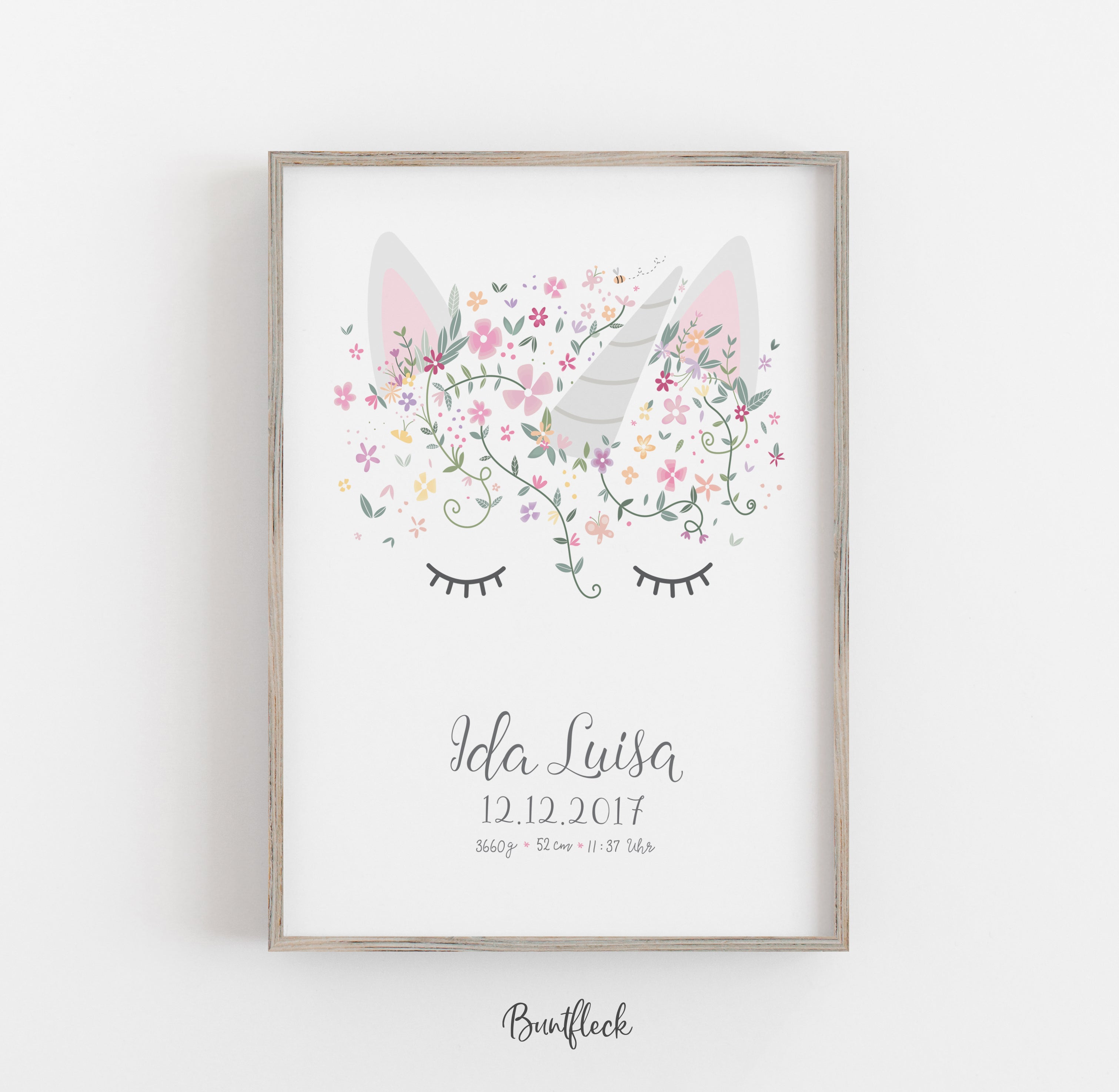 Geburtsanzeige / Druck "Little Unicorn"
