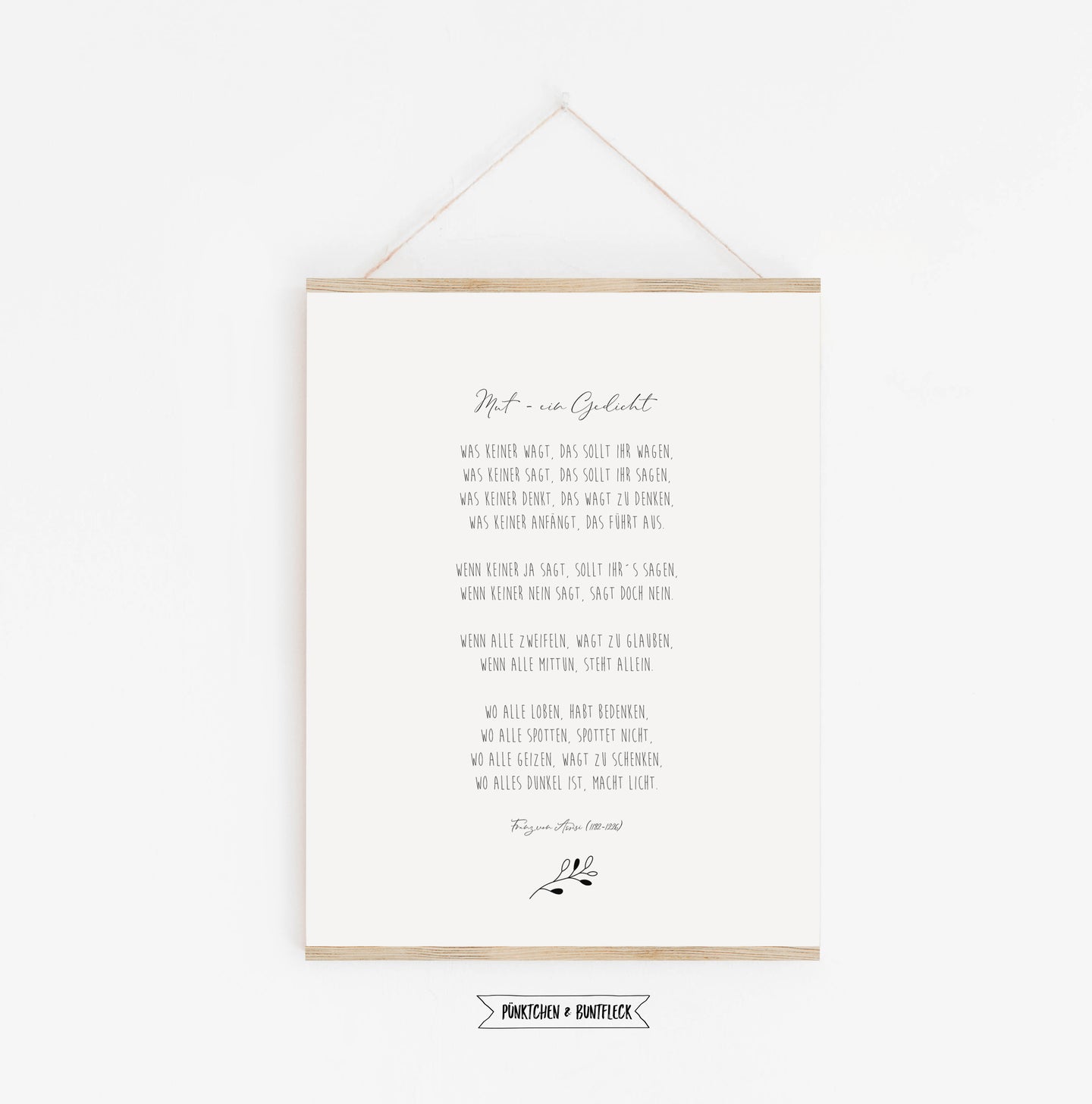 Kunstdruck/Poster - Mut