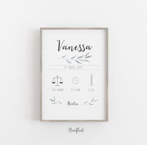 Geburtsbild - Vanessa