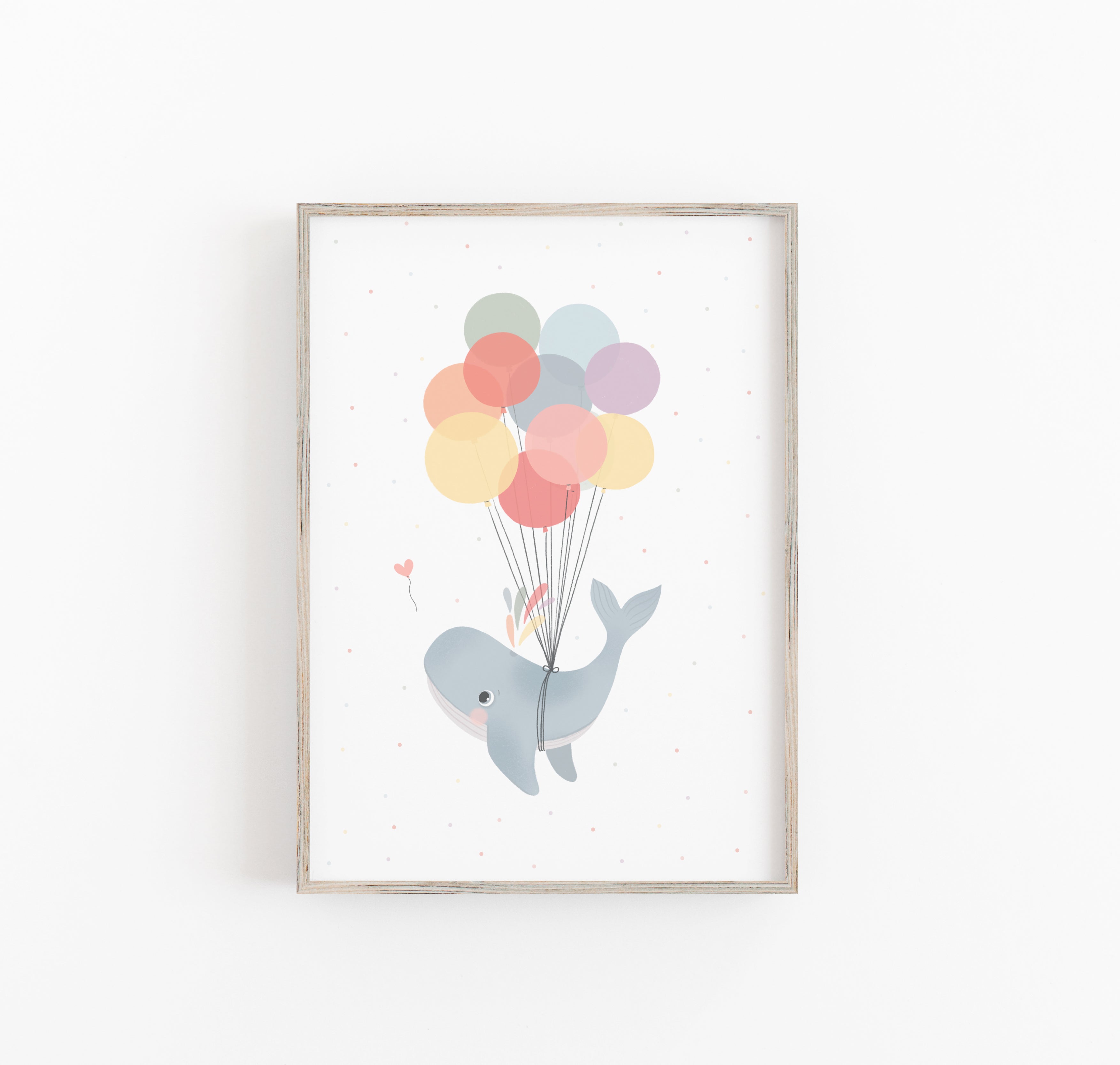 Kunstdruck/Poster - Wal mit Ballons