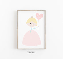 Laden Sie das Bild in den Galerie-Viewer, Kinderbild/Poster - Prinzessin Lili