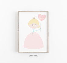 Laden Sie das Bild in den Galerie-Viewer, Kinderbild/Poster - Prinzessin Lili