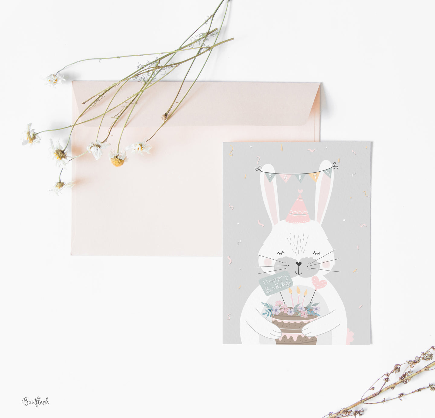 Klappkarte - Kleiner Hase