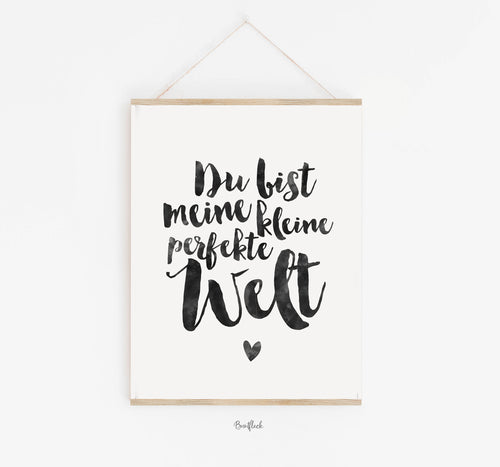 FineArt Print  - Du bist meine Welt