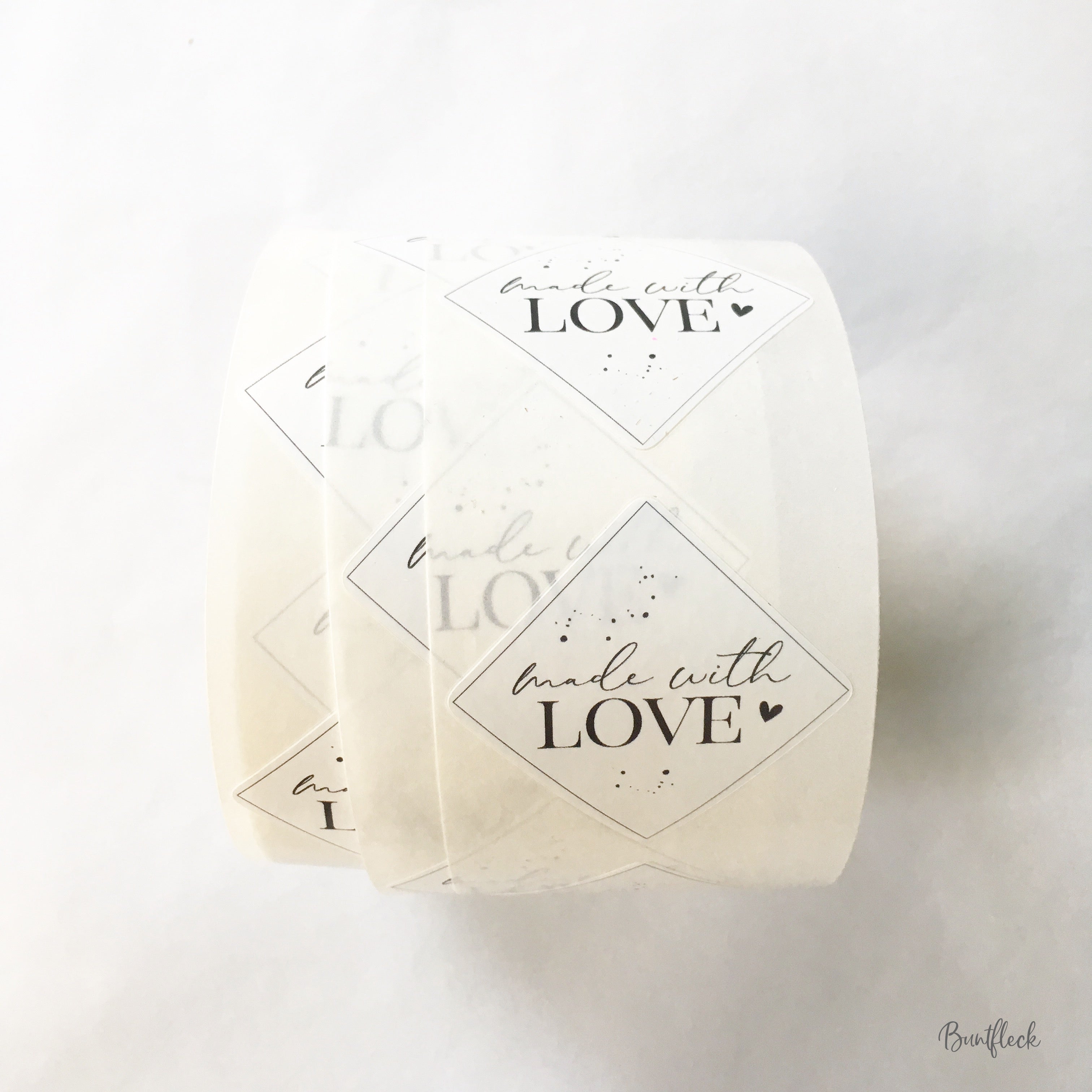 Aufkleber / Etiketten / - made with love