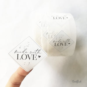 Aufkleber / Etiketten / - made with love