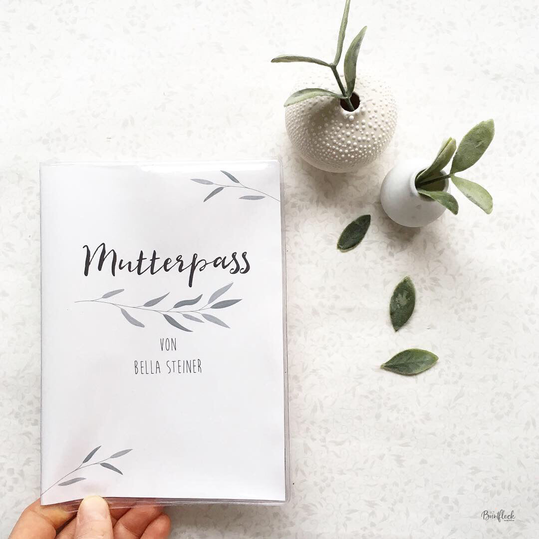 Mutterpasshülle dreiteilig - Leaf