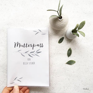 Mutterpasshülle dreiteilig - Leaf