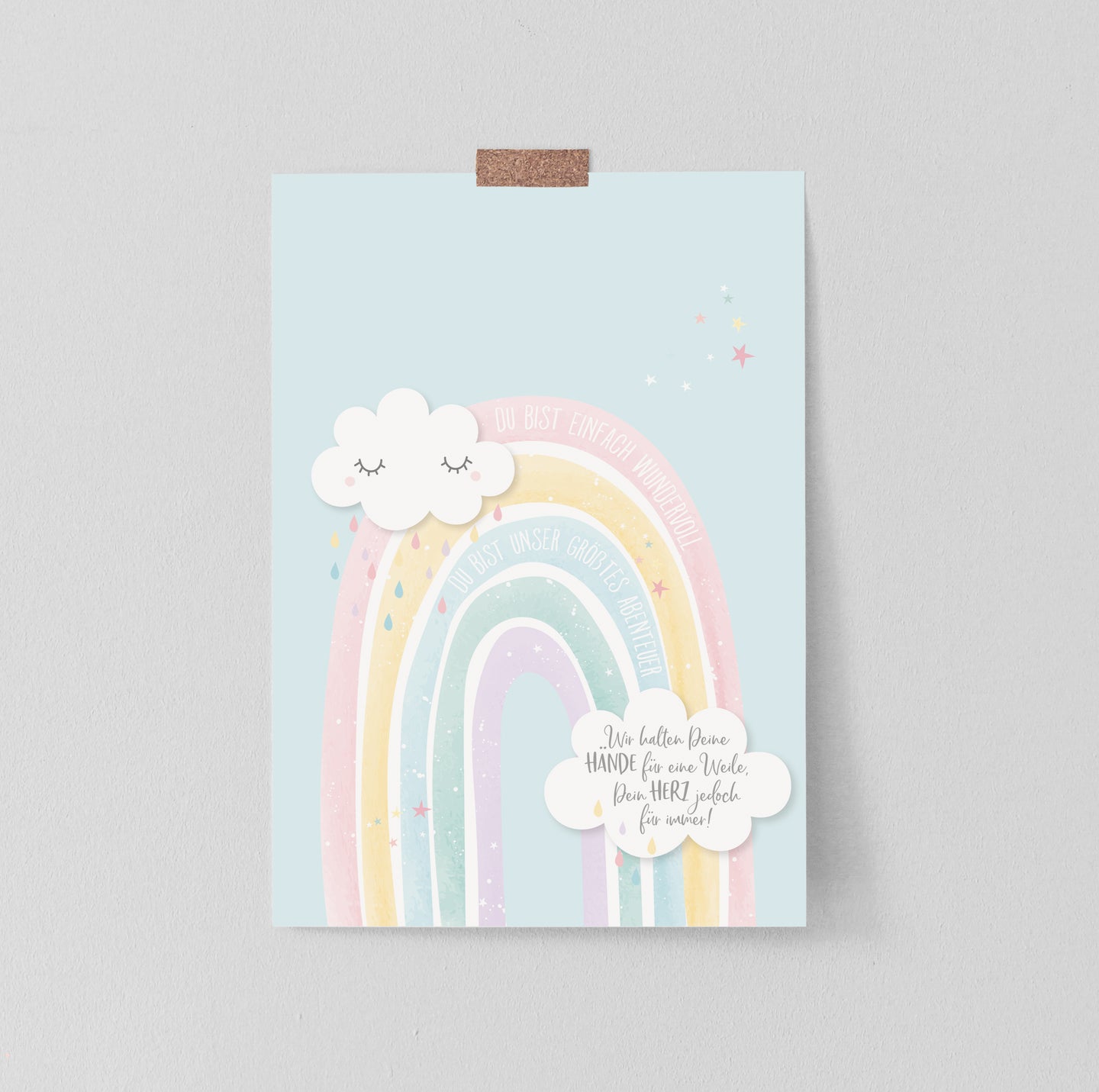 Kinderbild/Poster - Somewhere over the rainbow