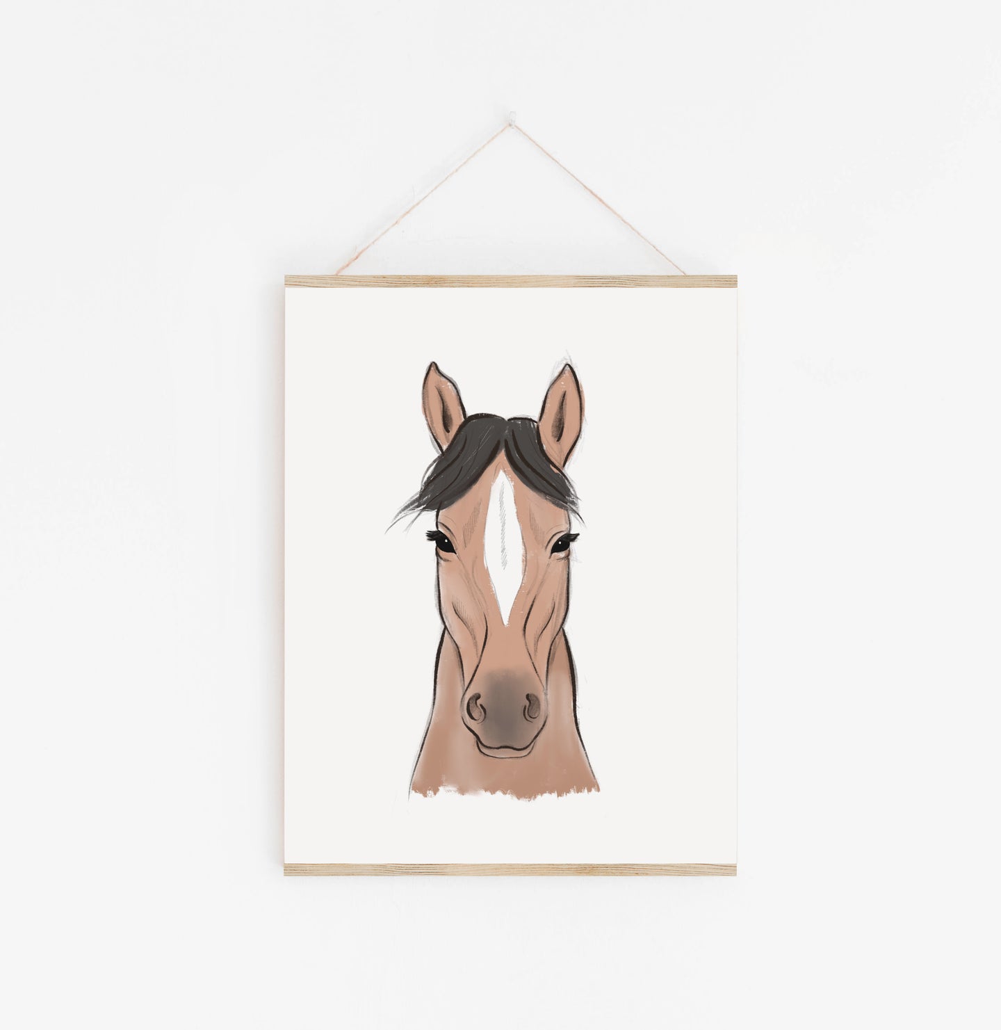 Kunstdruck/Poster - Pferdekopf